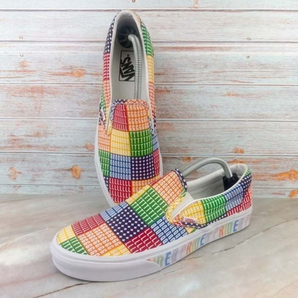 Vans Multicolor Pride Slip-On Shoes - EUC